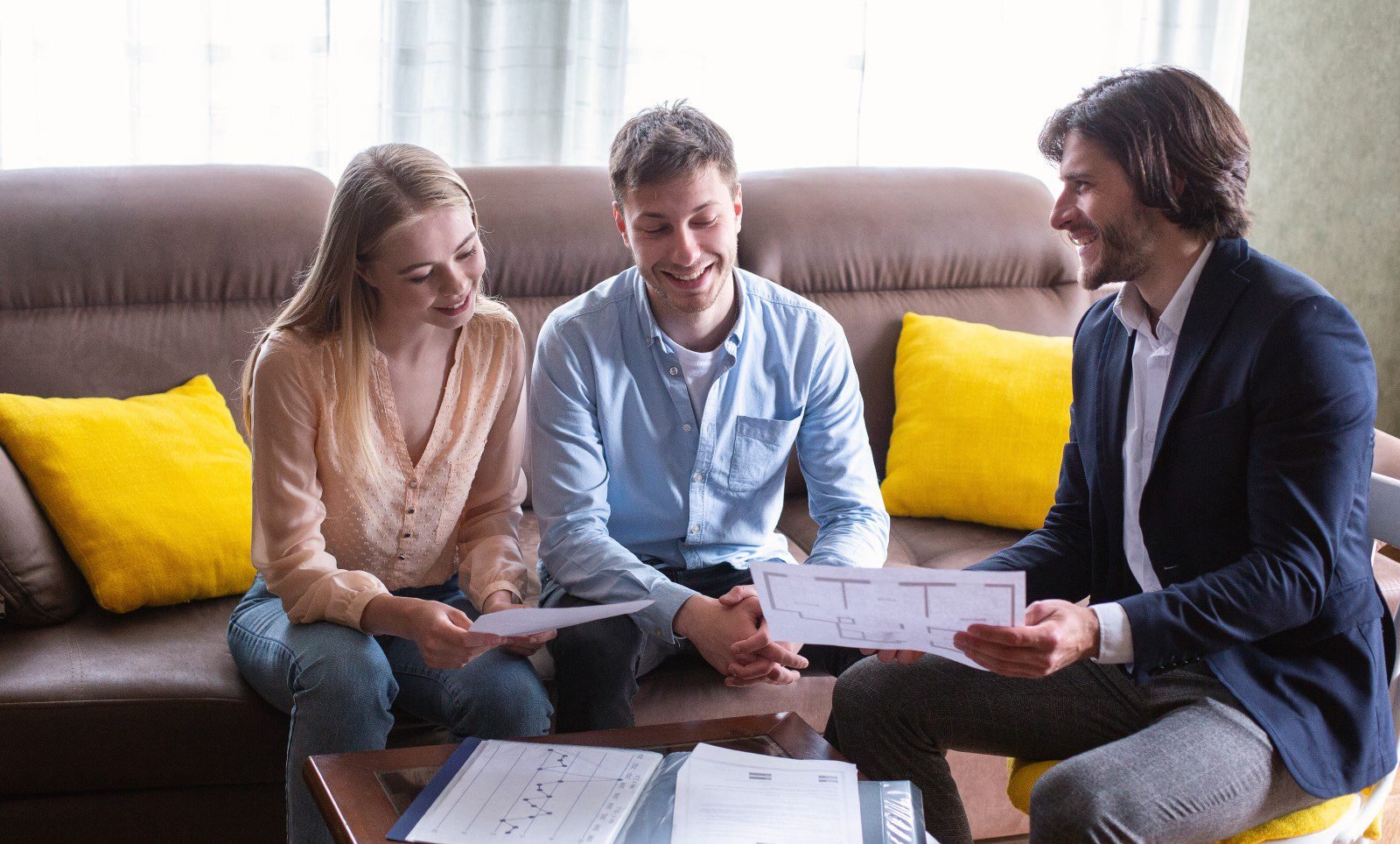 Couple meeting with financial advisor